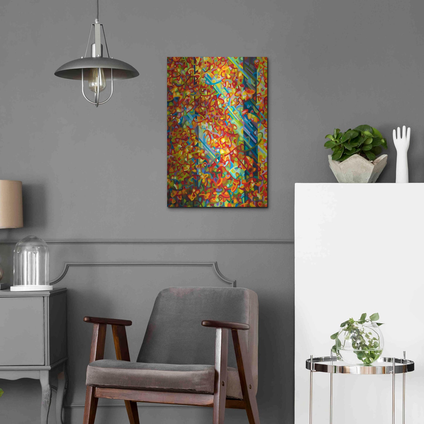 Luxe Metal Art 'Beaming' by Mandy Budan, Metal Wall Art,16x24