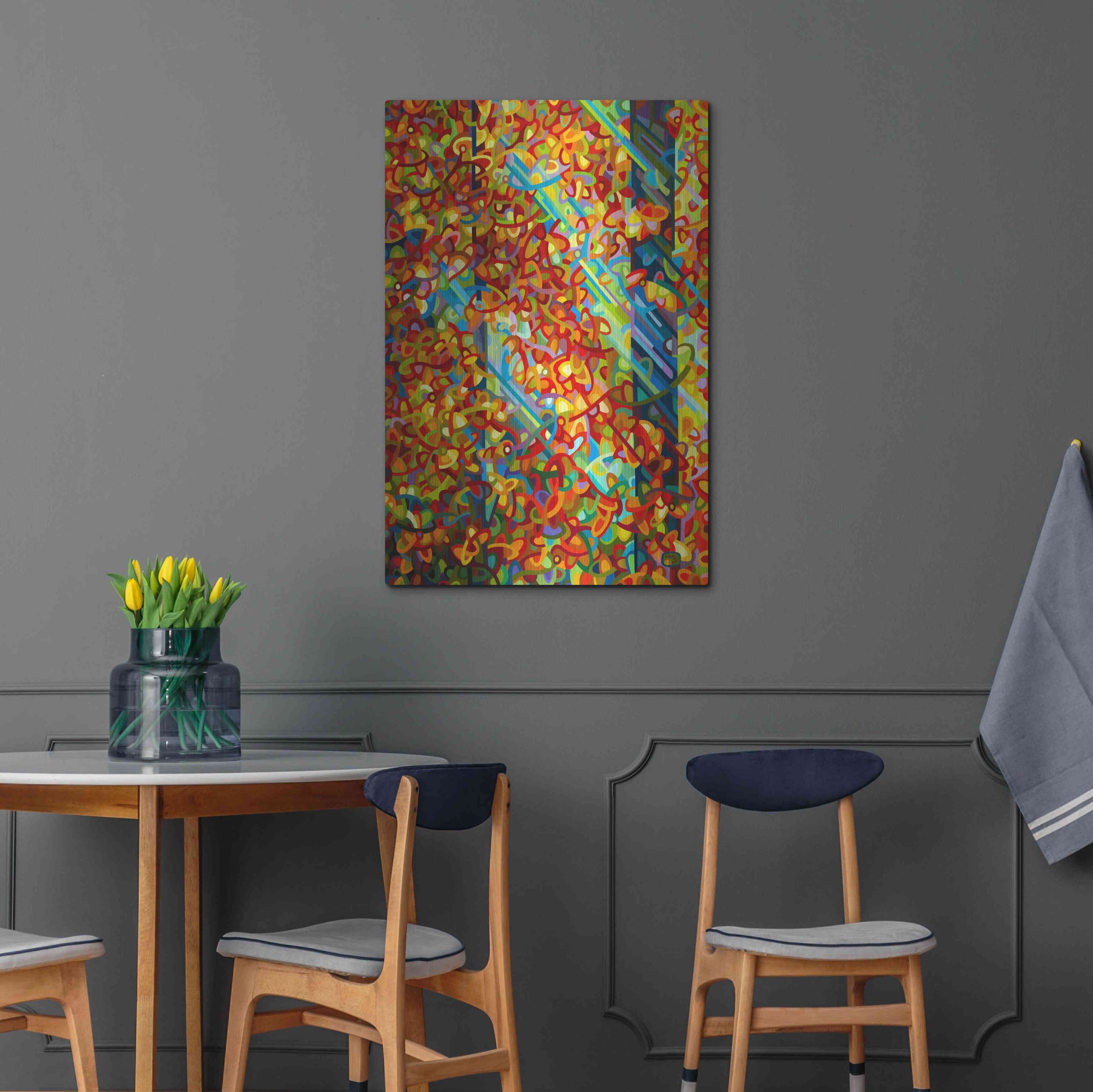 Luxe Metal Art 'Beaming' by Mandy Budan, Metal Wall Art,24x36