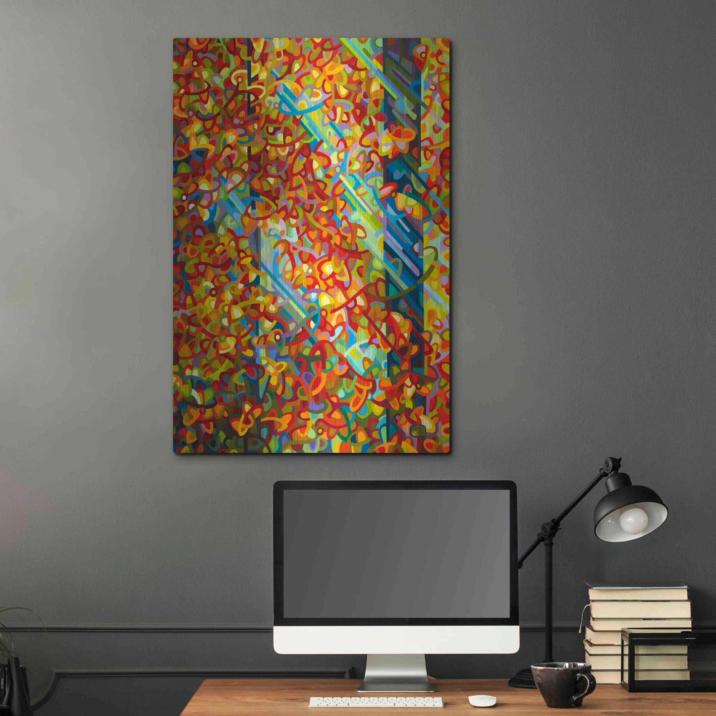 Luxe Metal Art 'Beaming' by Mandy Budan, Metal Wall Art,24x36