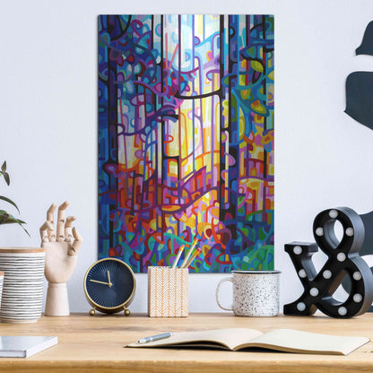 Luxe Metal Art 'Heart of Gold' by Mandy Budan, Metal Wall Art,12x16