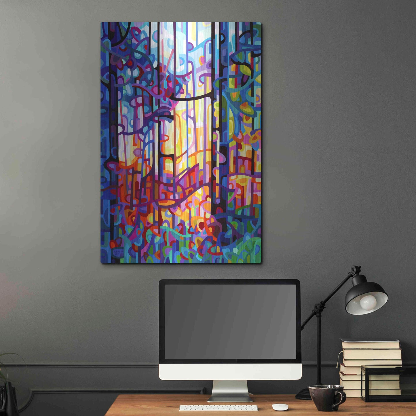 Luxe Metal Art 'Heart of Gold' by Mandy Budan, Metal Wall Art,24x36