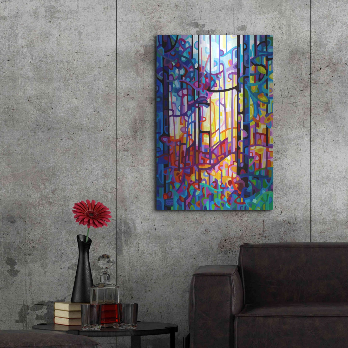 Luxe Metal Art 'Heart of Gold' by Mandy Budan, Metal Wall Art,24x36