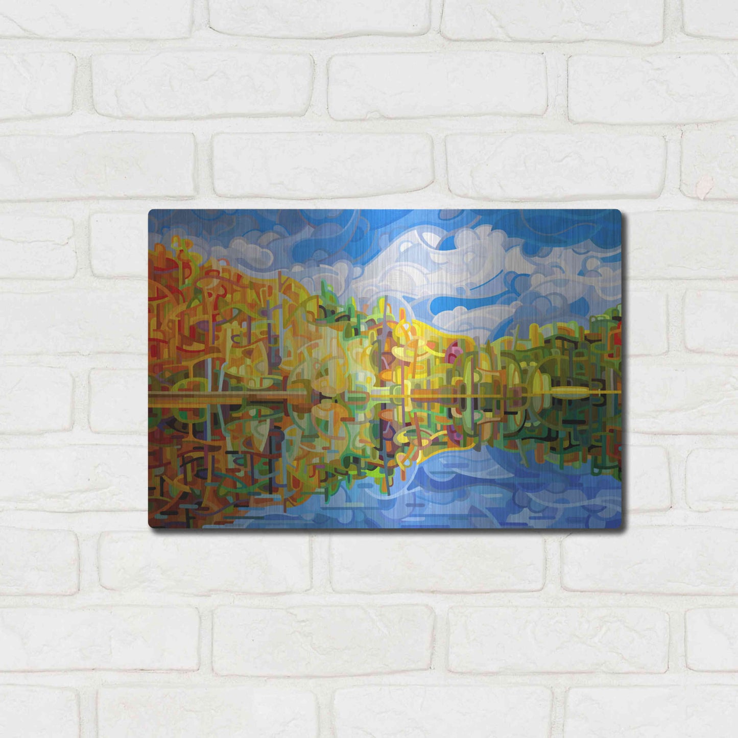 Luxe Metal Art 'Falling' by Mandy Budan, Metal Wall Art,16x12