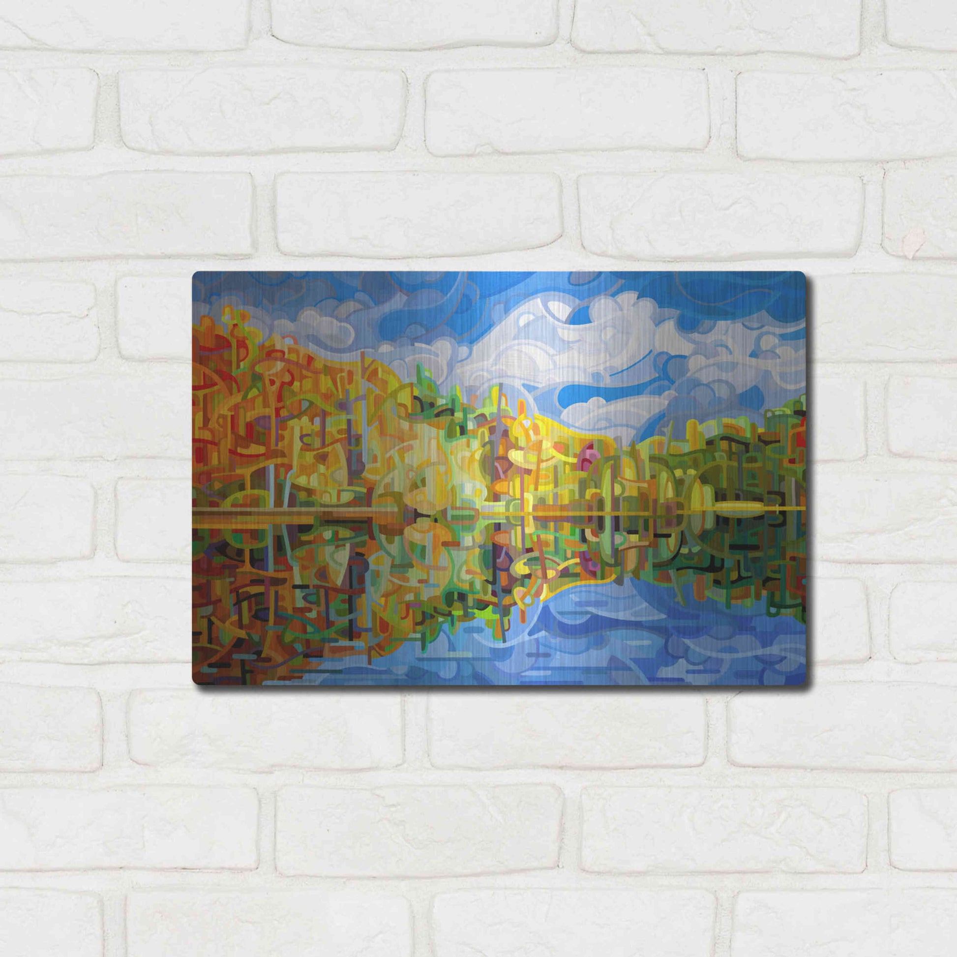 Luxe Metal Art 'Falling' by Mandy Budan, Metal Wall Art,16x12