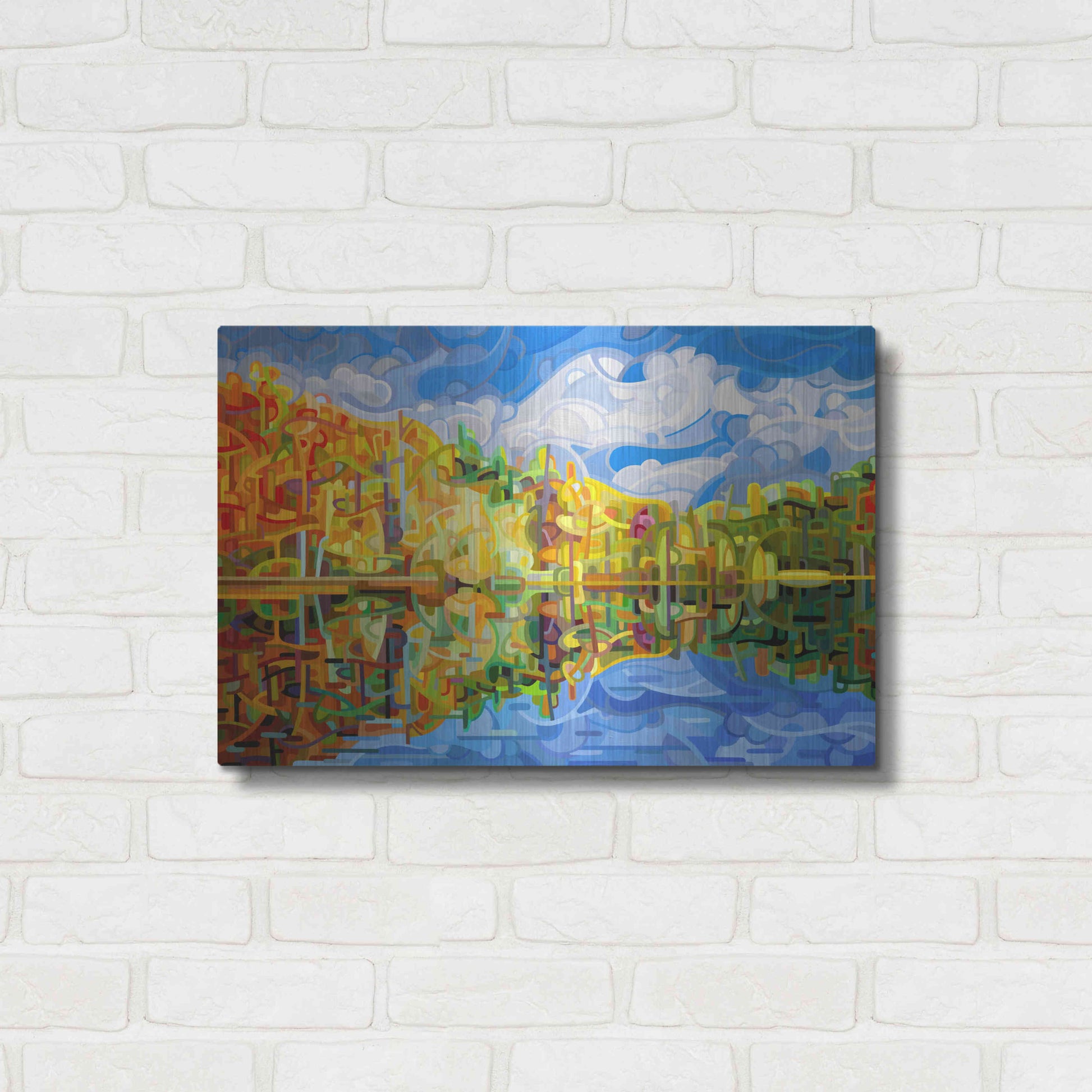 Luxe Metal Art 'Falling' by Mandy Budan, Metal Wall Art,24x16