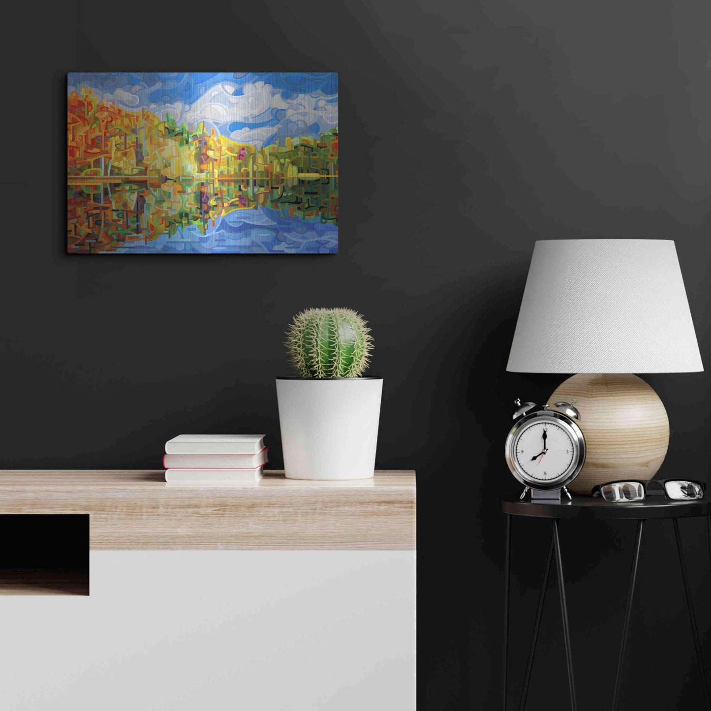 Luxe Metal Art 'Falling' by Mandy Budan, Metal Wall Art,24x16