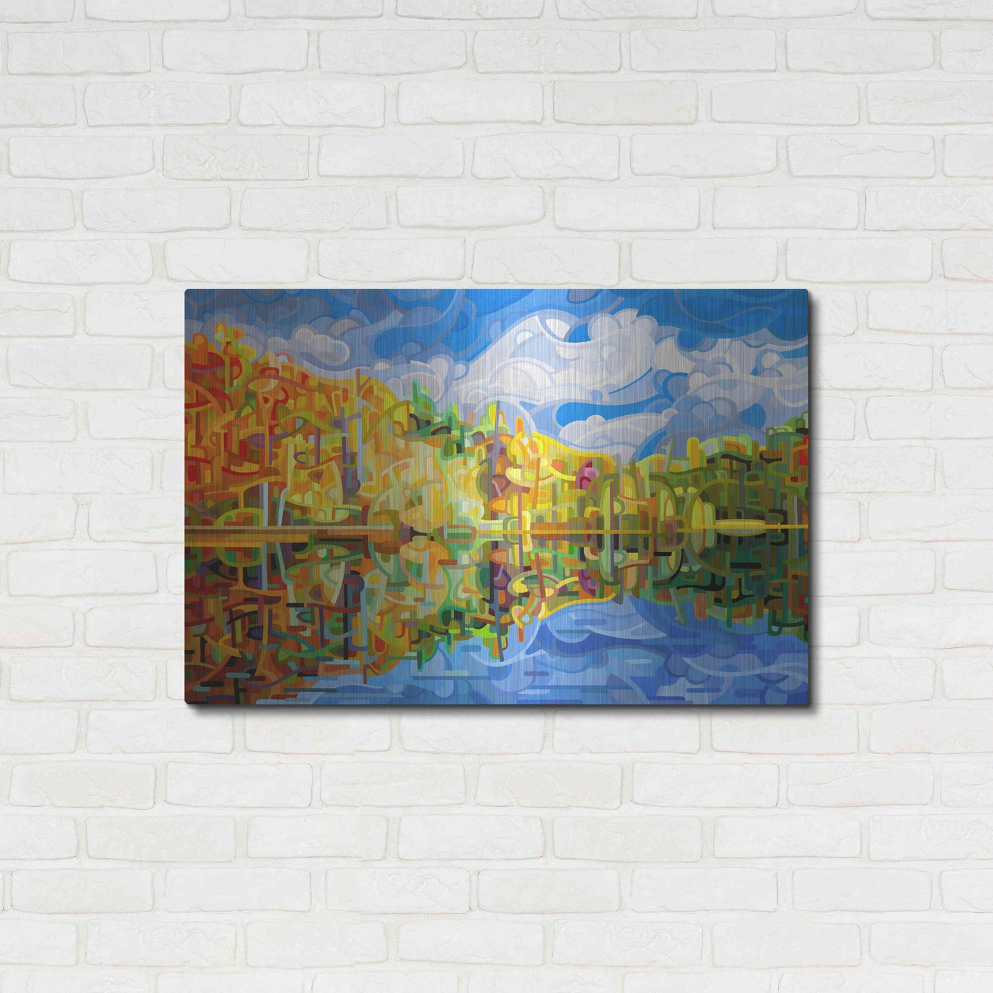 Luxe Metal Art 'Falling' by Mandy Budan, Metal Wall Art,36x24