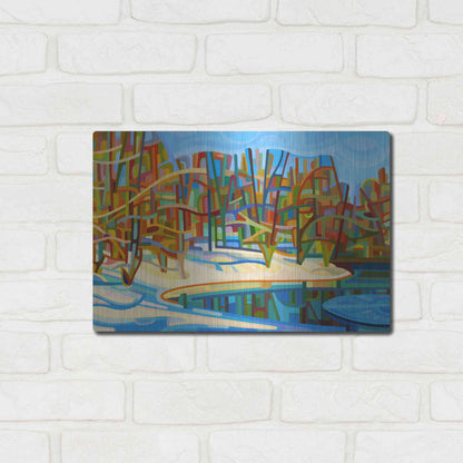 Luxe Metal Art 'Winter Warmth' by Mandy Budan, Metal Wall Art,16x12