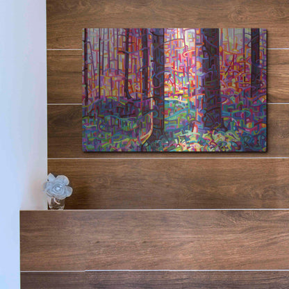 Luxe Metal Art 'Forest Tapestry' by Mandy Budan, Metal Wall Art,16x12