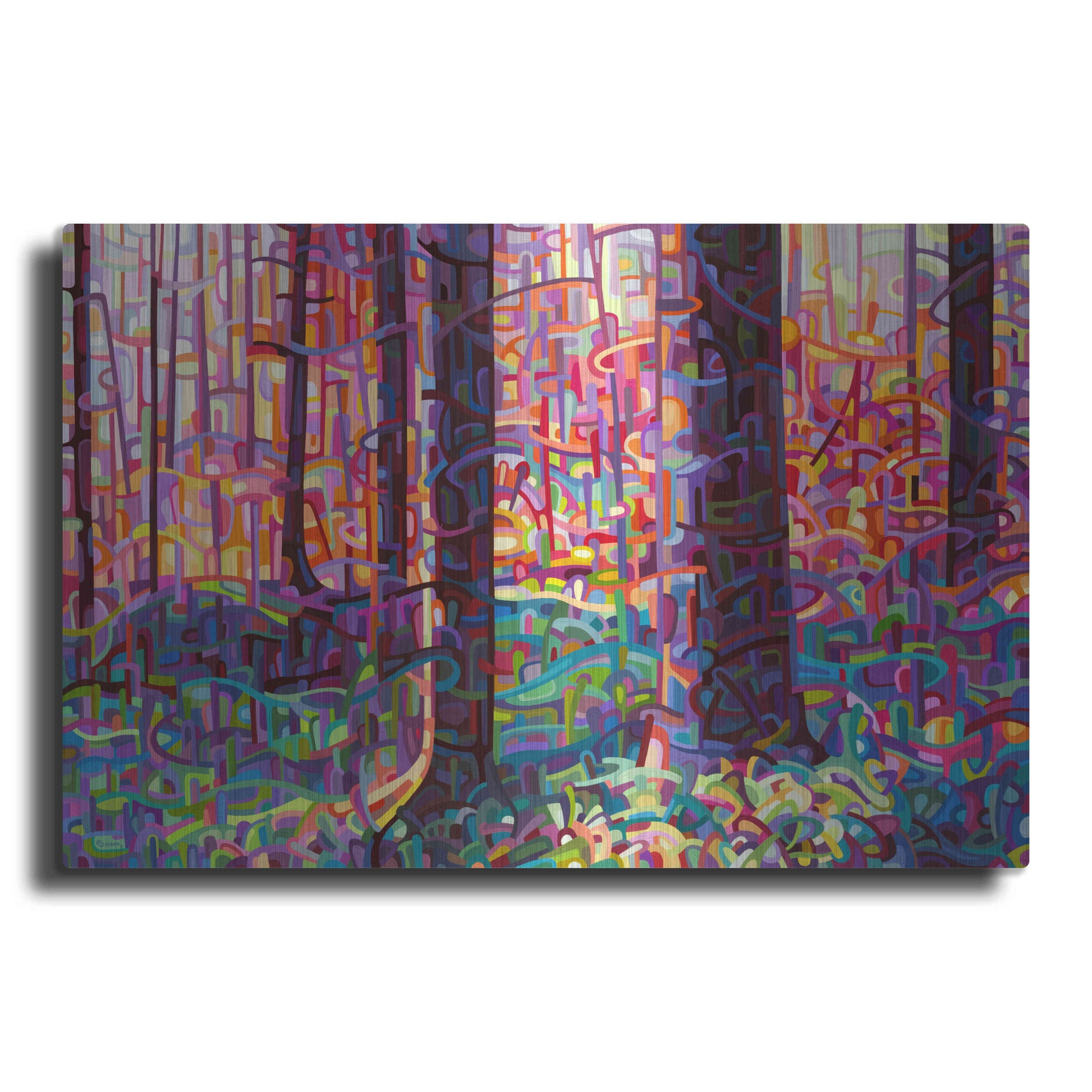 Luxe Metal Art 'Forest Tapestry' by Mandy Budan, Metal Wall Art