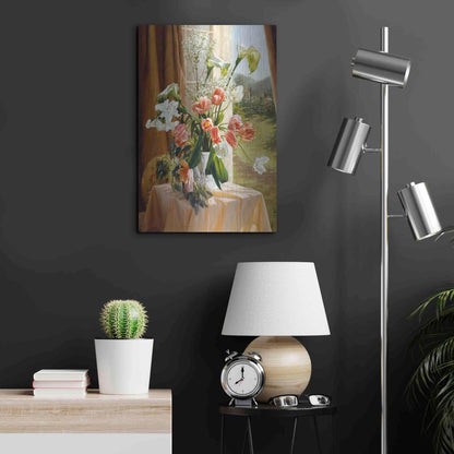 Luxe Metal Art 'By The Window' by Robin Anderson, Metal Wall Art,16x24