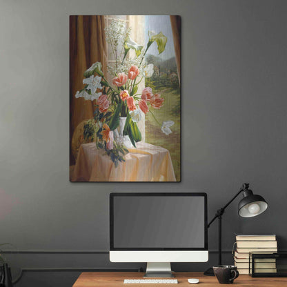 Luxe Metal Art 'By The Window' by Robin Anderson, Metal Wall Art,24x36