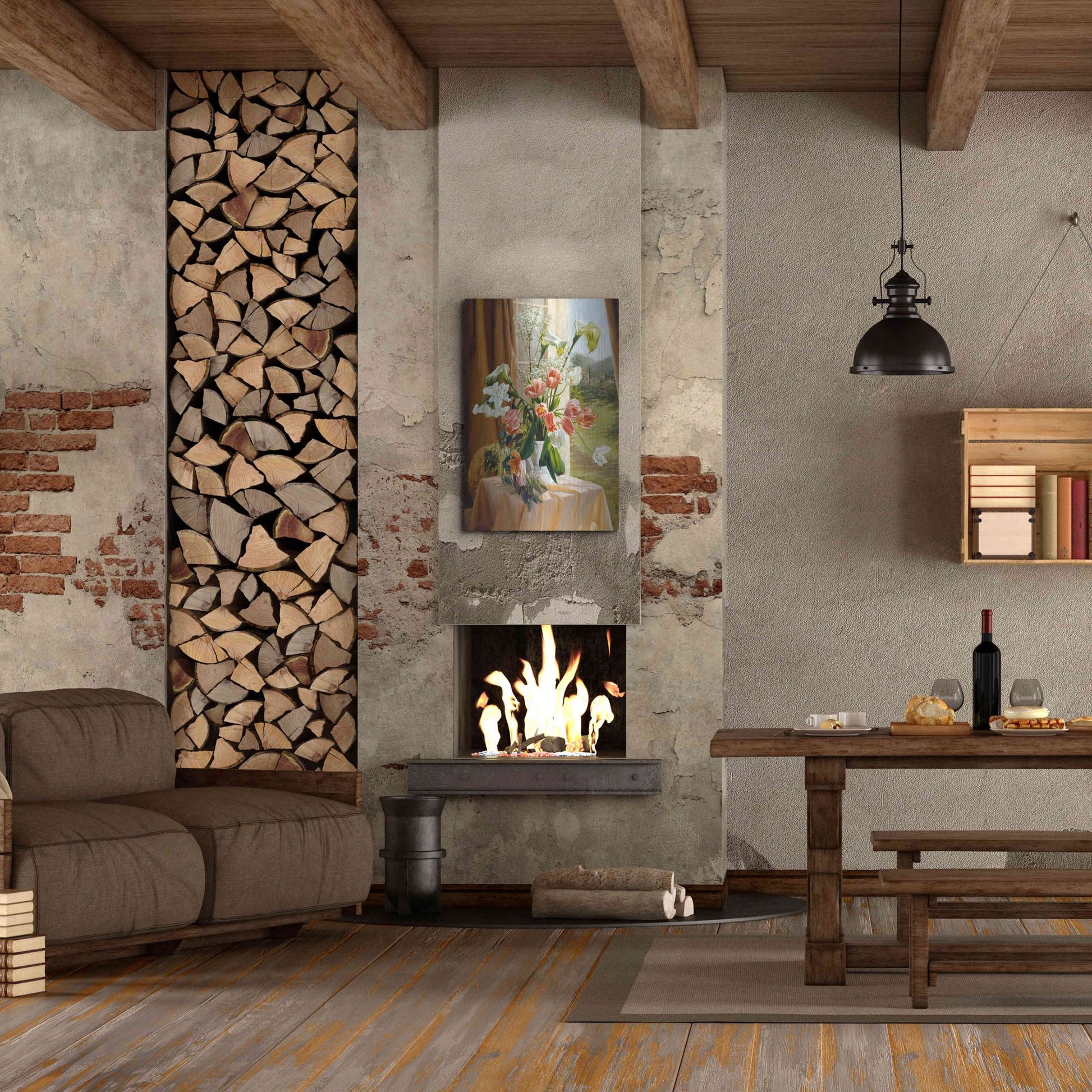 Luxe Metal Art 'By The Window' by Robin Anderson, Metal Wall Art,24x36