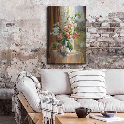 Luxe Metal Art 'By The Window' by Robin Anderson, Metal Wall Art,24x36