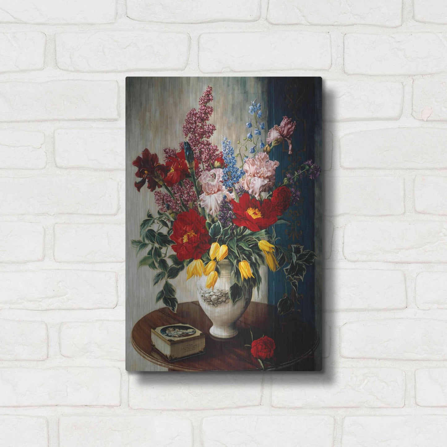 Luxe Metal Art 'Casa Maruja' by Robin Anderson, Metal Wall Art,12x16