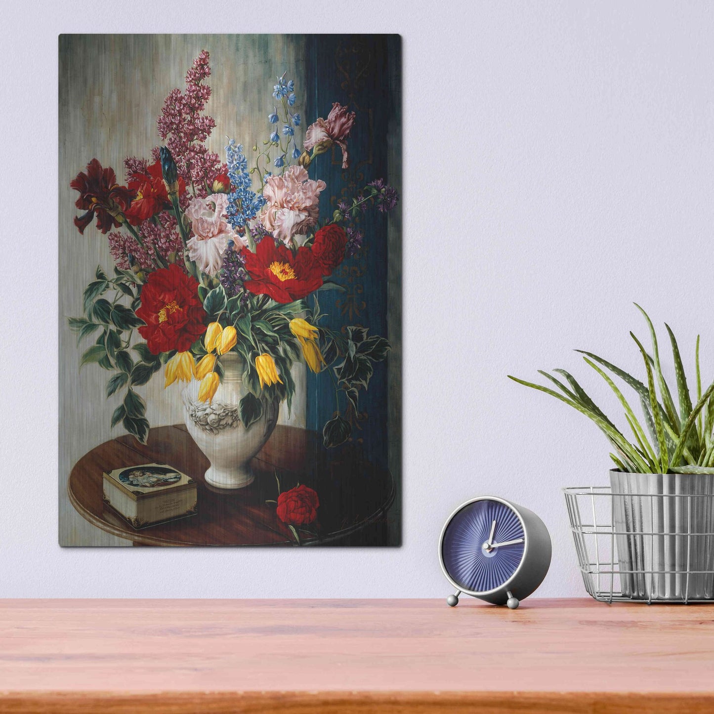 Luxe Metal Art 'Casa Maruja' by Robin Anderson, Metal Wall Art,12x16