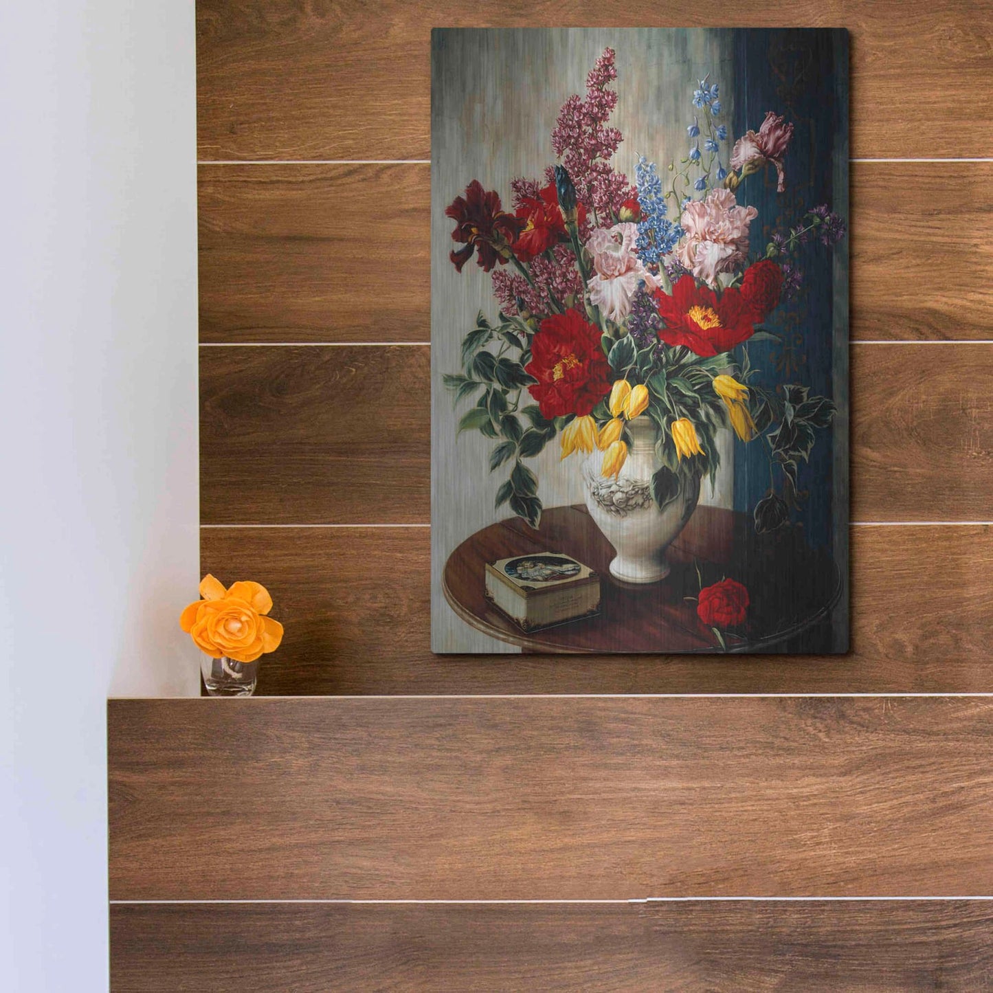 Luxe Metal Art 'Casa Maruja' by Robin Anderson, Metal Wall Art,12x16