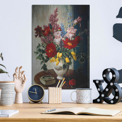 Luxe Metal Art 'Casa Maruja' by Robin Anderson, Metal Wall Art,12x16