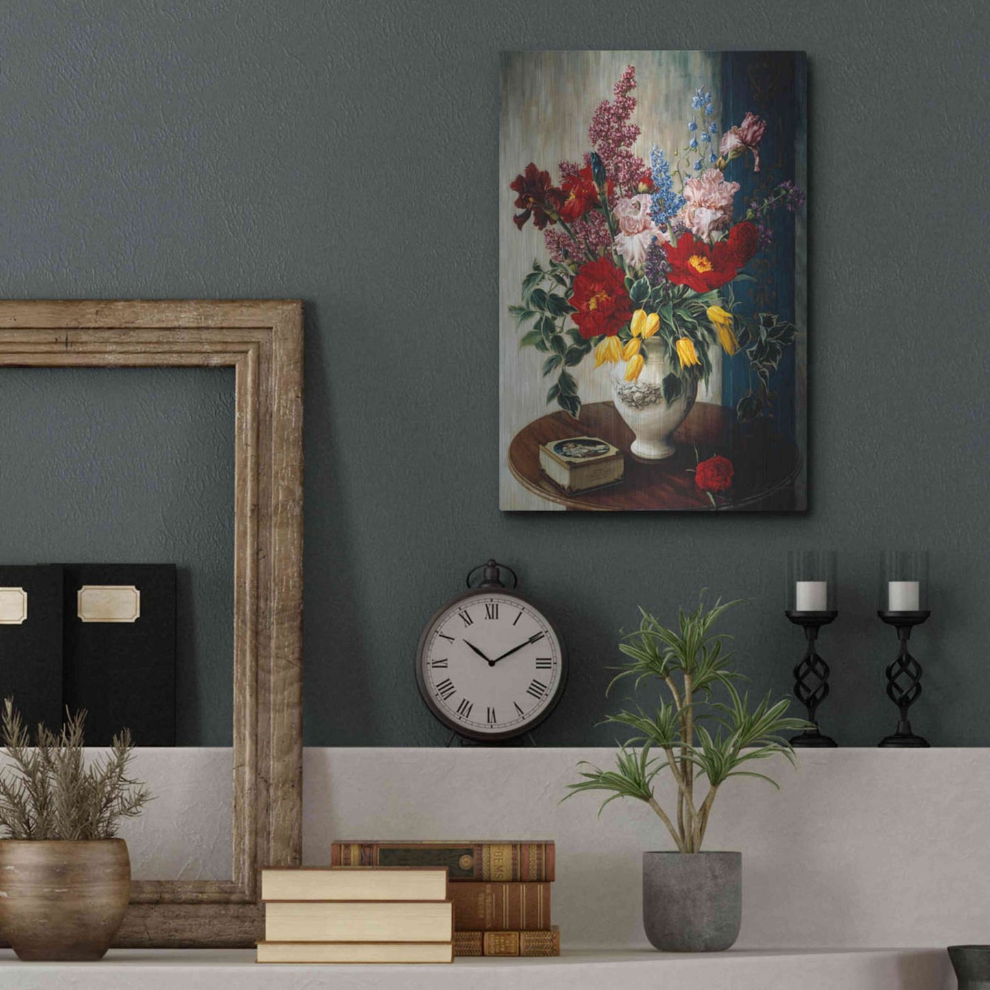 Luxe Metal Art 'Casa Maruja' by Robin Anderson, Metal Wall Art,12x16