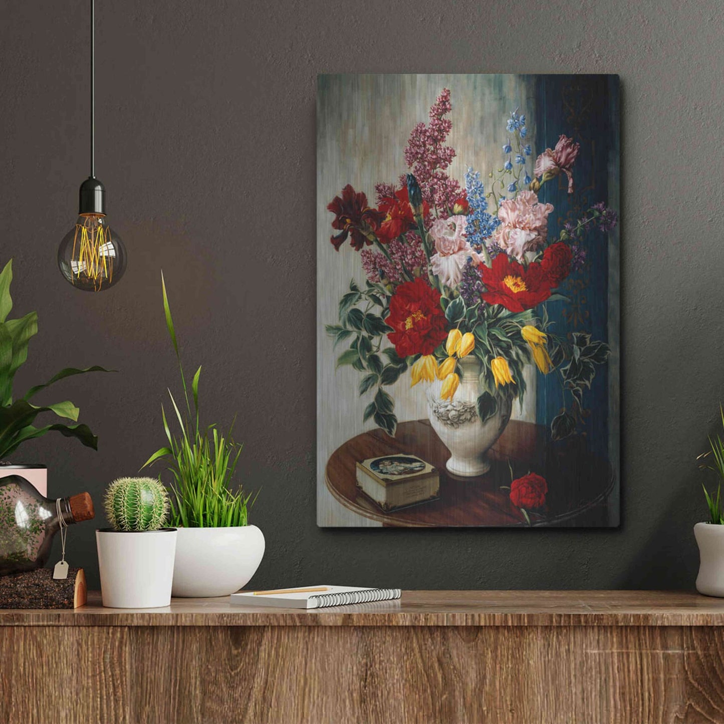 Luxe Metal Art 'Casa Maruja' by Robin Anderson, Metal Wall Art,12x16