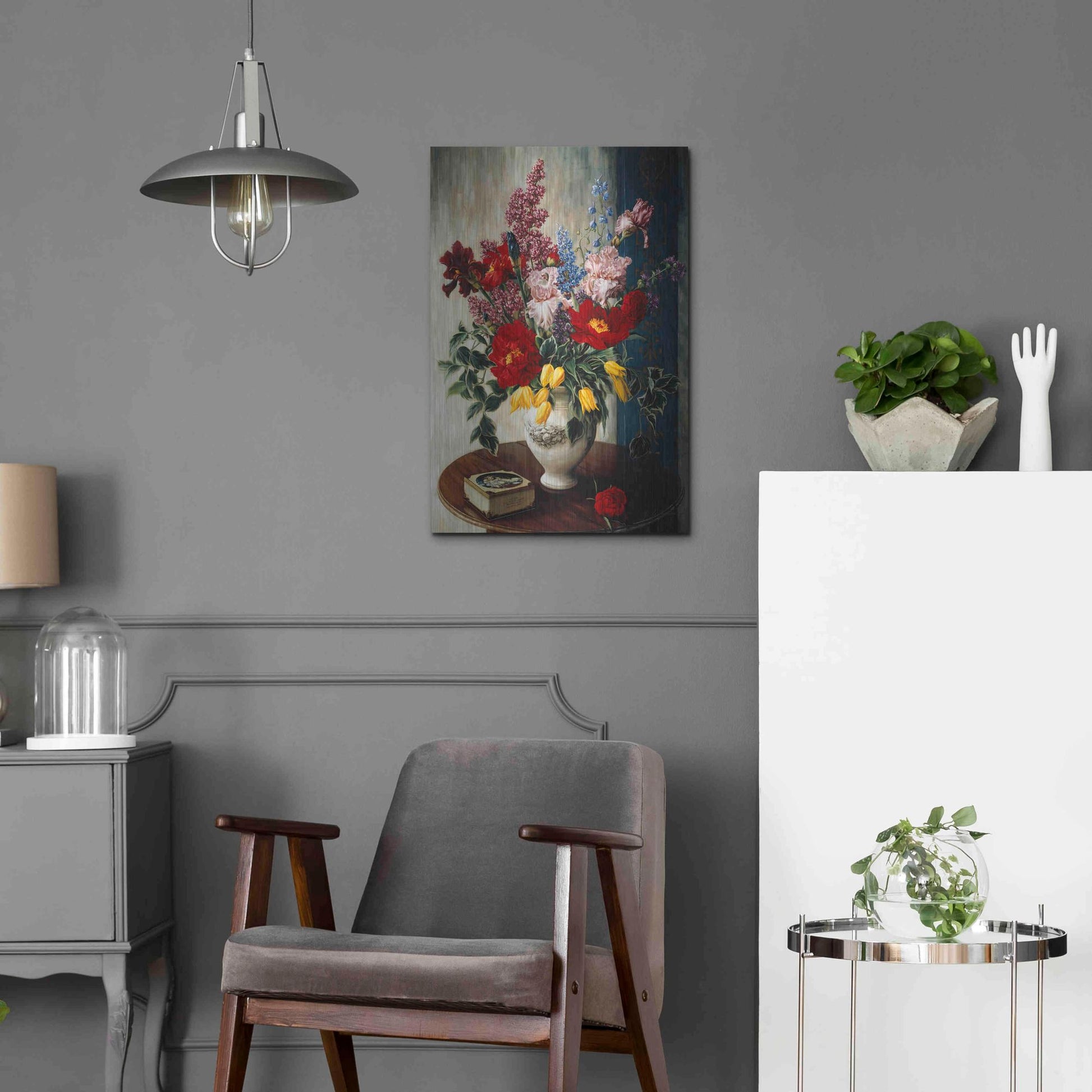 Luxe Metal Art 'Casa Maruja' by Robin Anderson, Metal Wall Art,16x24