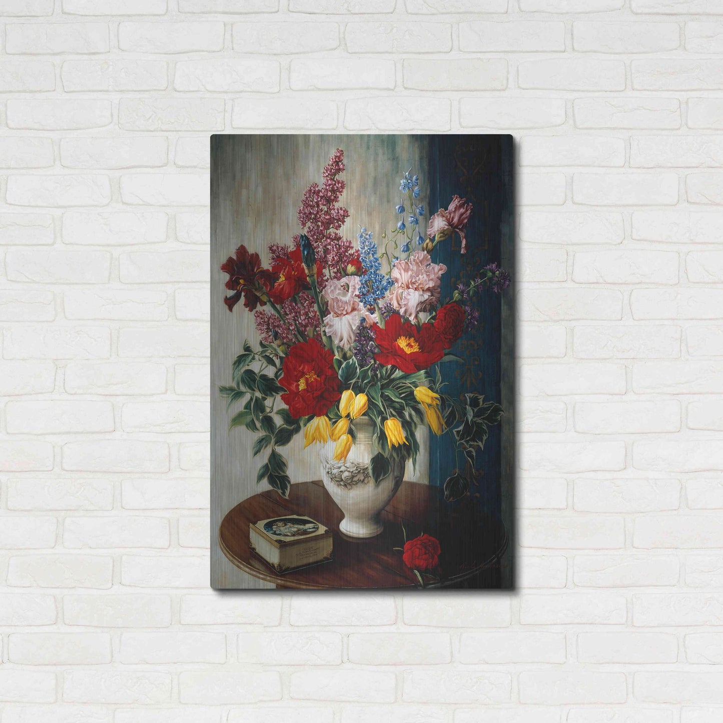 Luxe Metal Art 'Casa Maruja' by Robin Anderson, Metal Wall Art,24x36