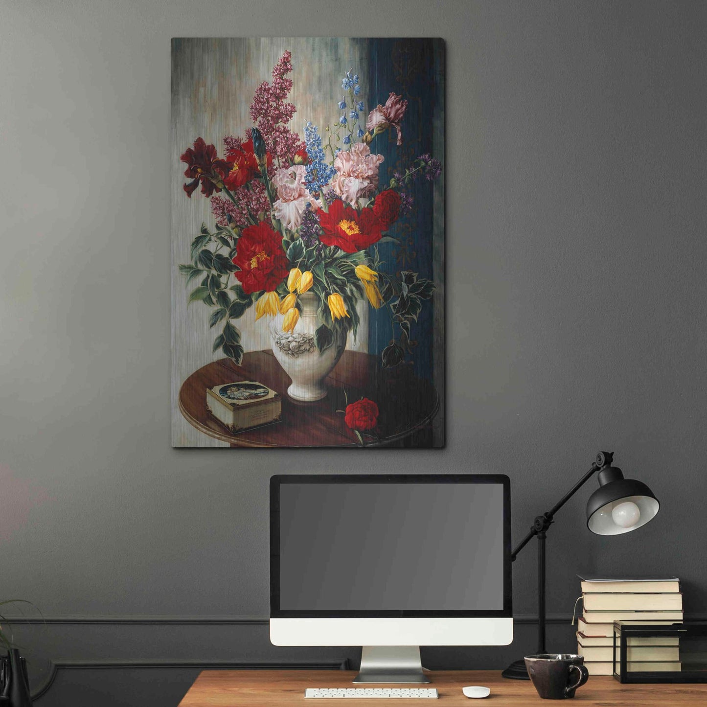 Luxe Metal Art 'Casa Maruja' by Robin Anderson, Metal Wall Art,24x36