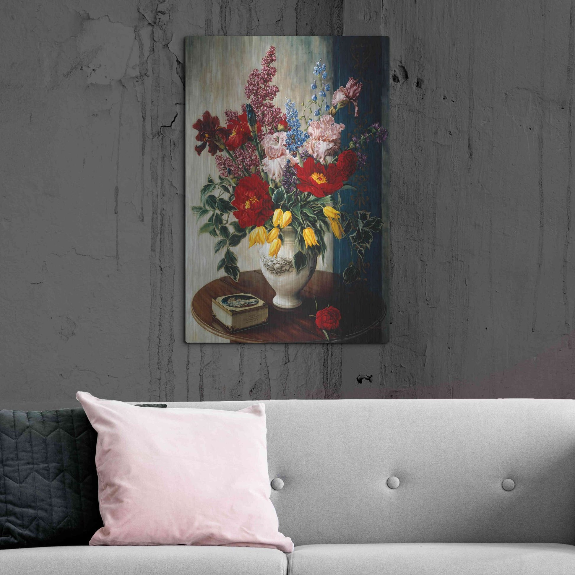 Luxe Metal Art 'Casa Maruja' by Robin Anderson, Metal Wall Art,24x36