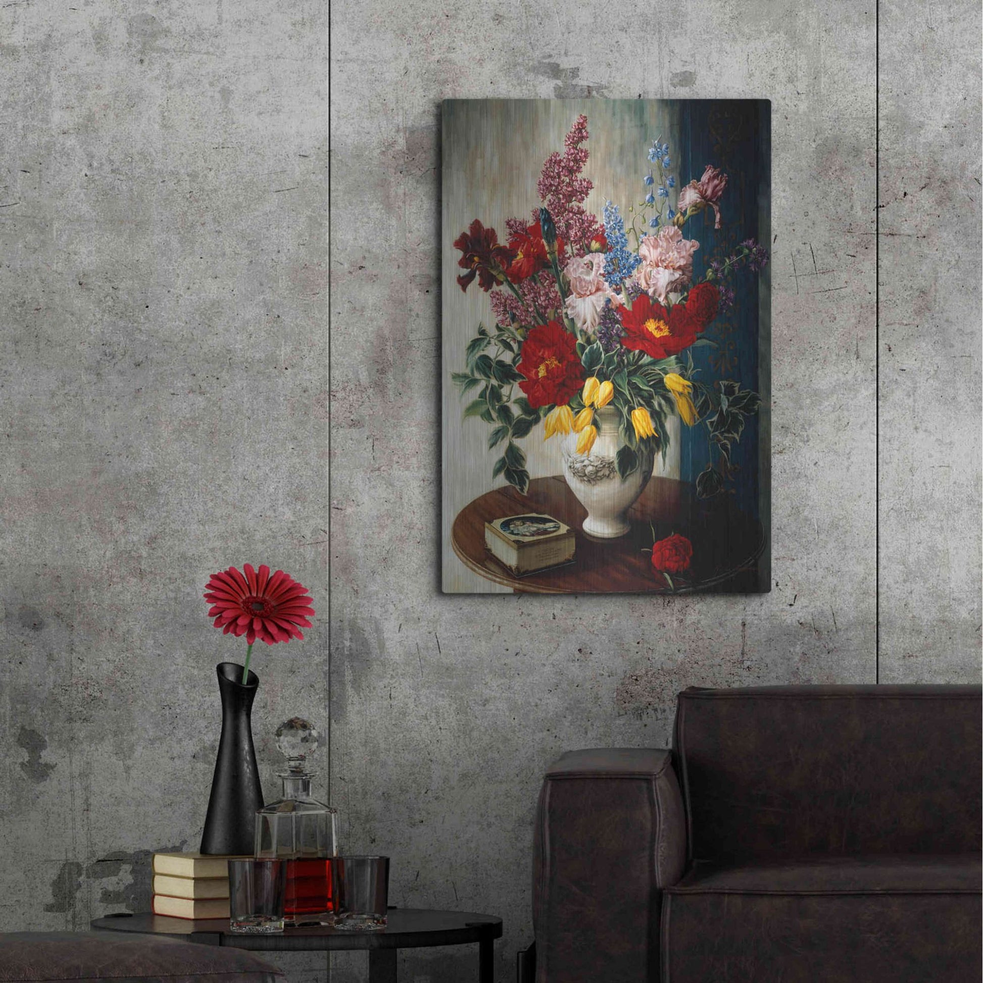 Luxe Metal Art 'Casa Maruja' by Robin Anderson, Metal Wall Art,24x36