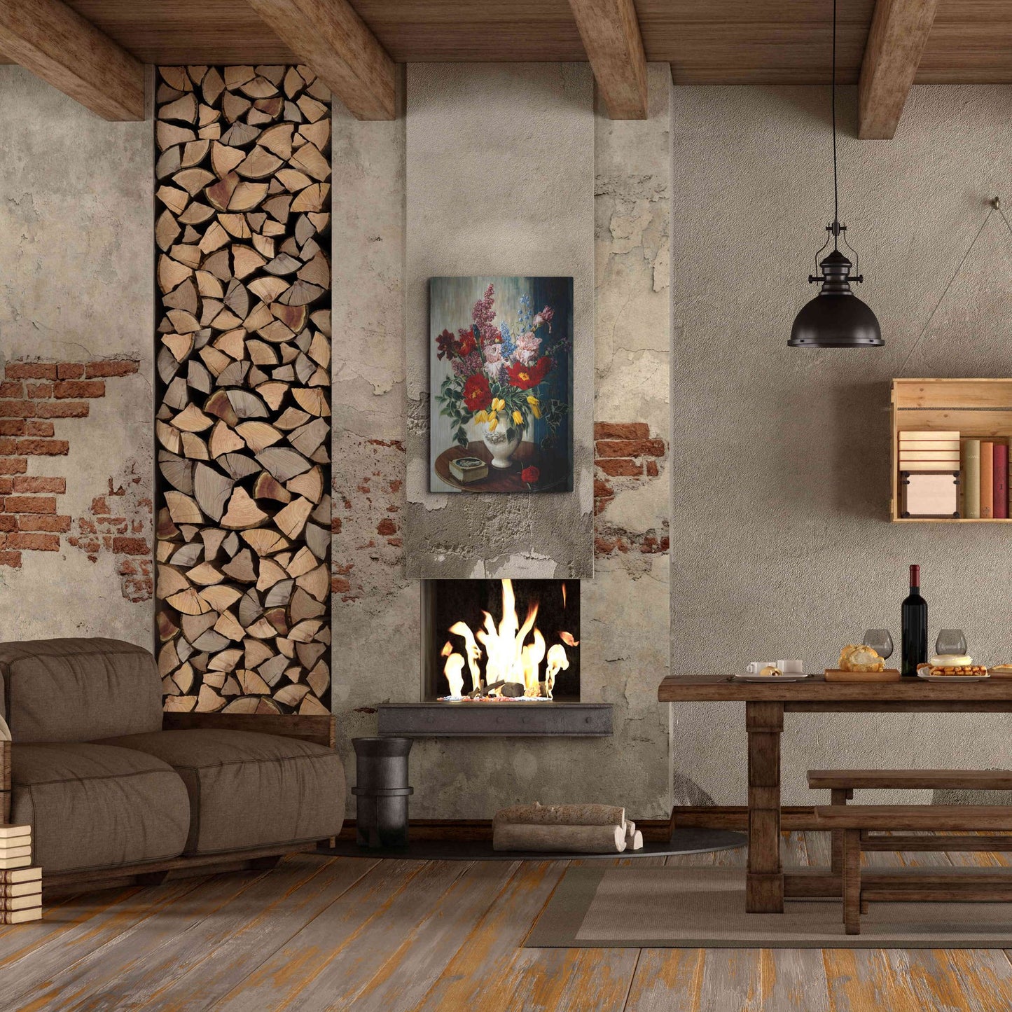 Luxe Metal Art 'Casa Maruja' by Robin Anderson, Metal Wall Art,24x36