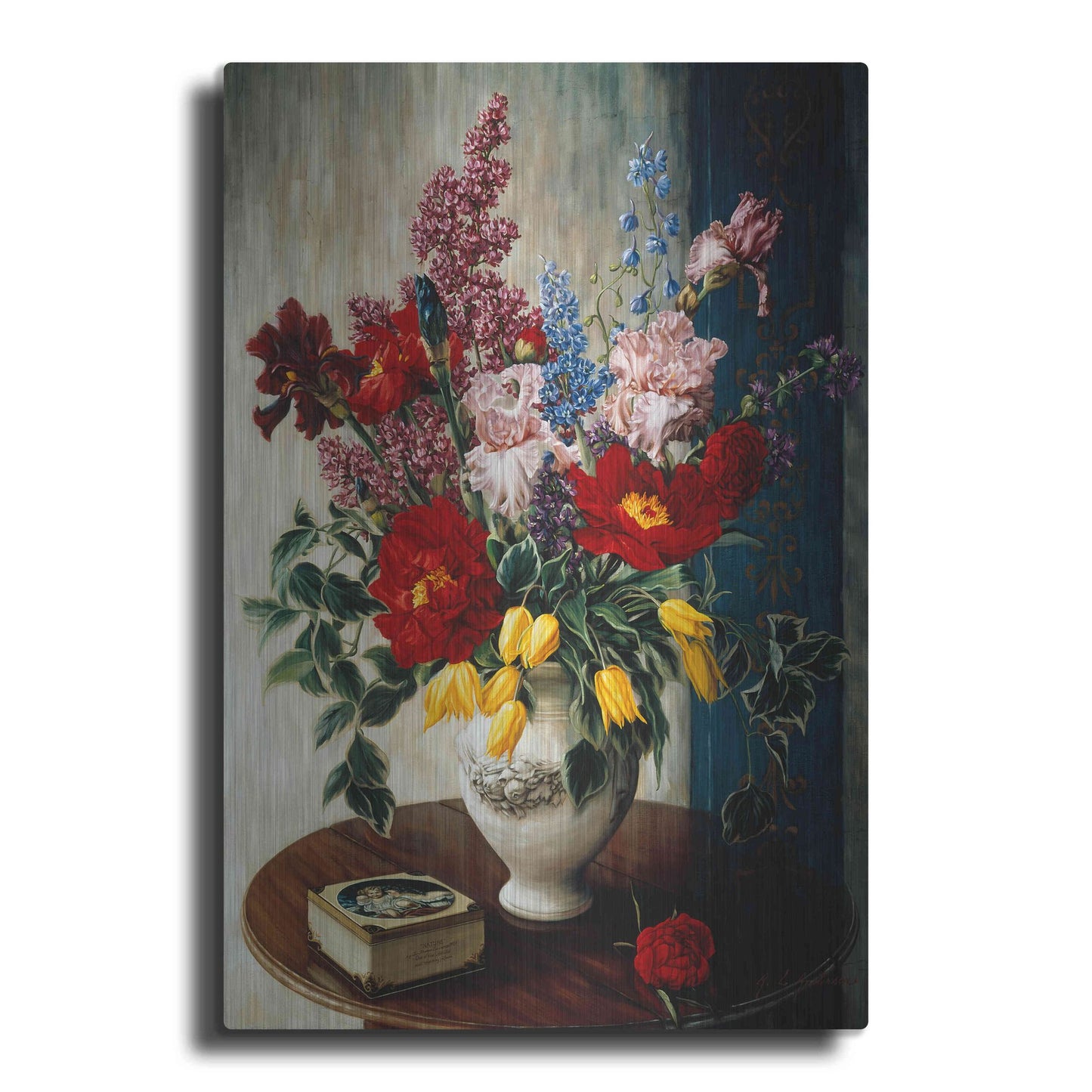 Luxe Metal Art 'Casa Maruja' by Robin Anderson, Metal Wall Art