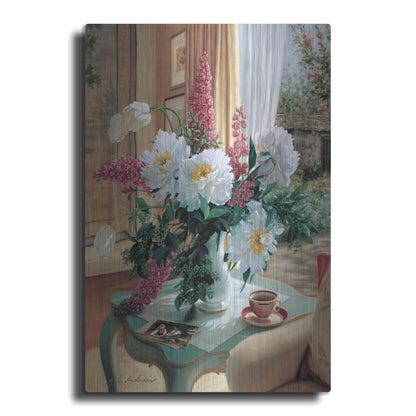 Luxe Metal Art 'Tea At Marguerites' by Robin Anderson, Metal Wall Art