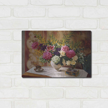 Luxe Metal Art 'Lu' by Robin Anderson, Metal Wall Art,16x12