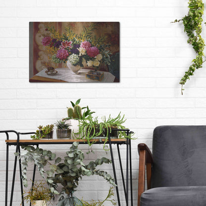 Luxe Metal Art 'Lu' by Robin Anderson, Metal Wall Art,16x12