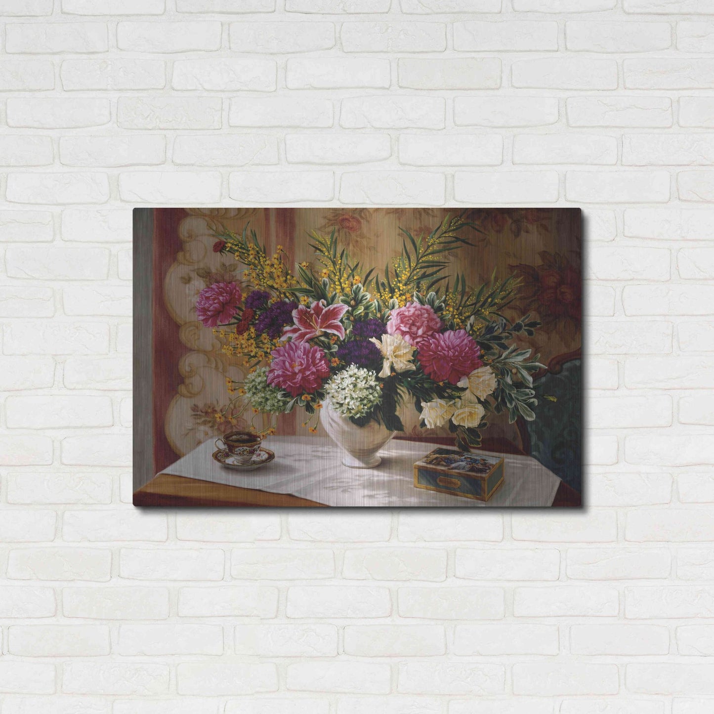 Luxe Metal Art 'Lu' by Robin Anderson, Metal Wall Art,36x24