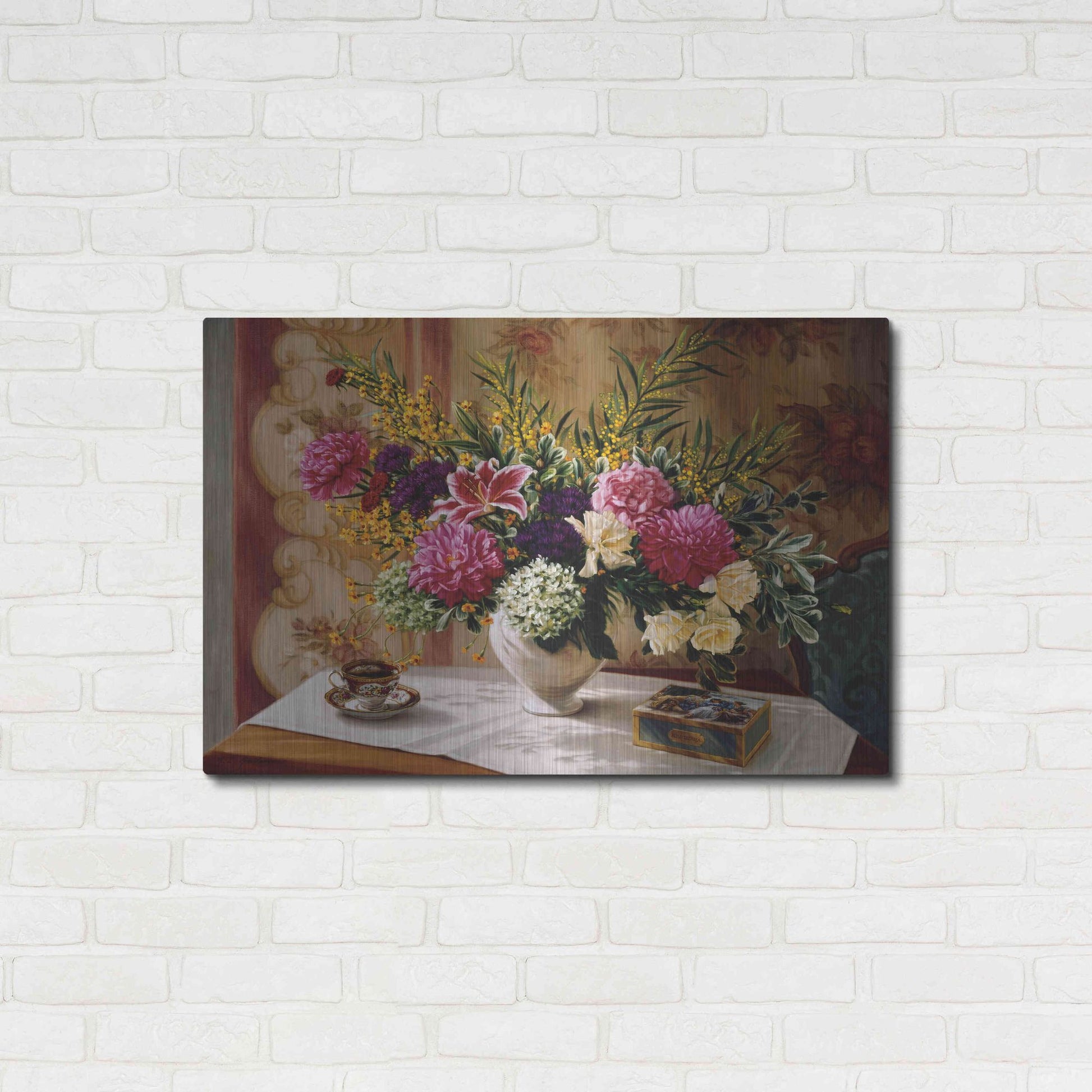 Luxe Metal Art 'Lu' by Robin Anderson, Metal Wall Art,36x24