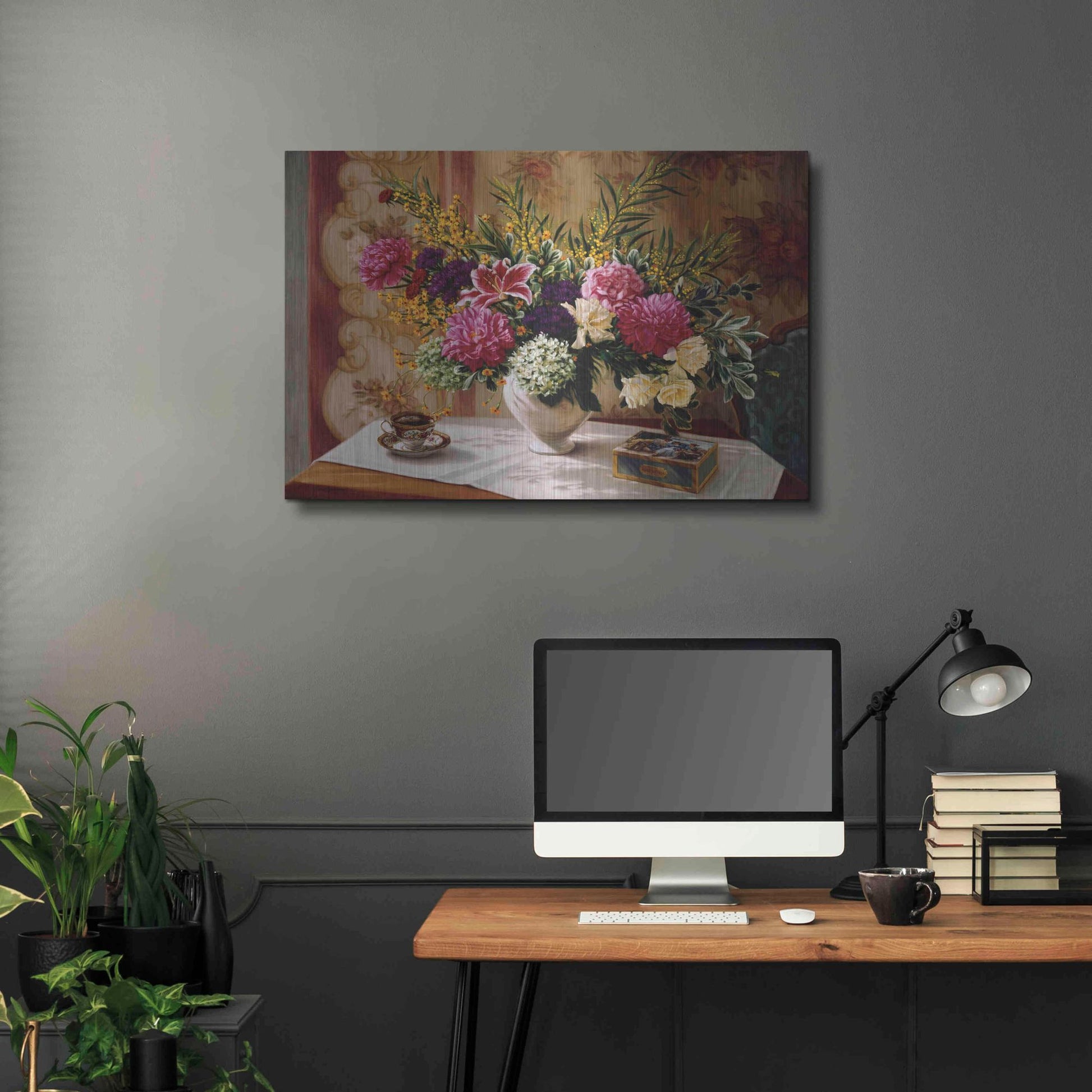 Luxe Metal Art 'Lu' by Robin Anderson, Metal Wall Art,36x24