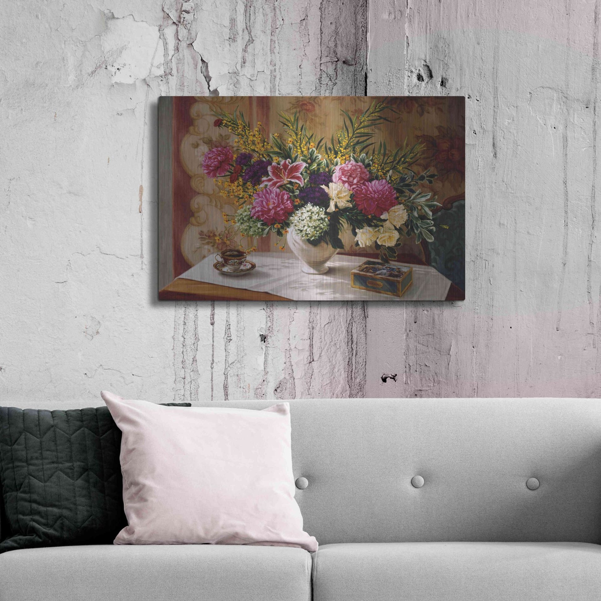 Luxe Metal Art 'Lu' by Robin Anderson, Metal Wall Art,36x24