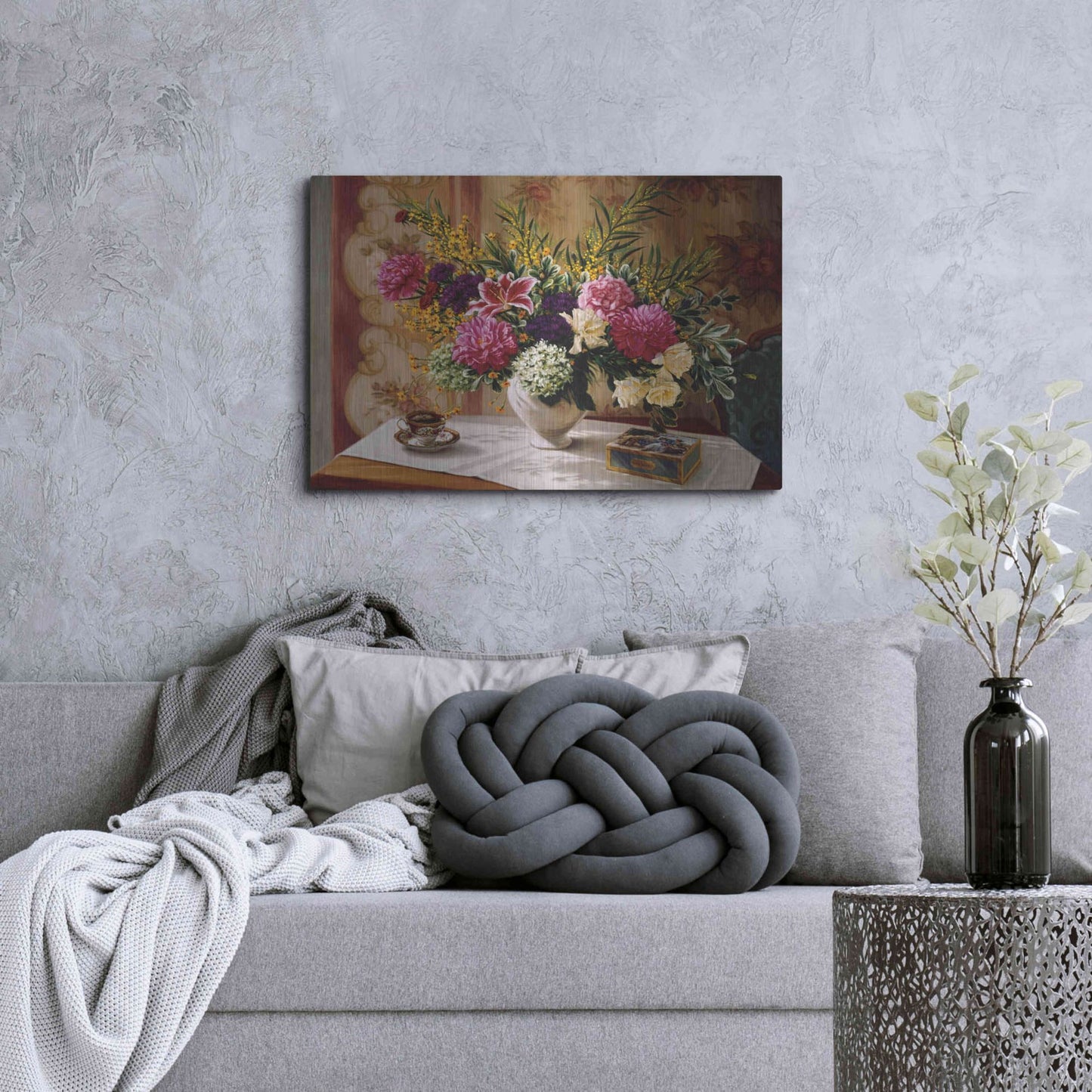 Luxe Metal Art 'Lu' by Robin Anderson, Metal Wall Art,36x24