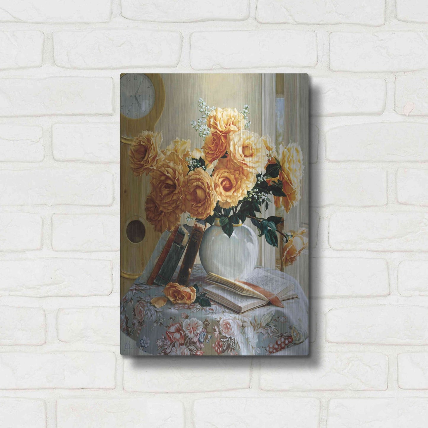 Luxe Metal Art 'Five-O-Five' by Robin Anderson, Metal Wall Art,12x16