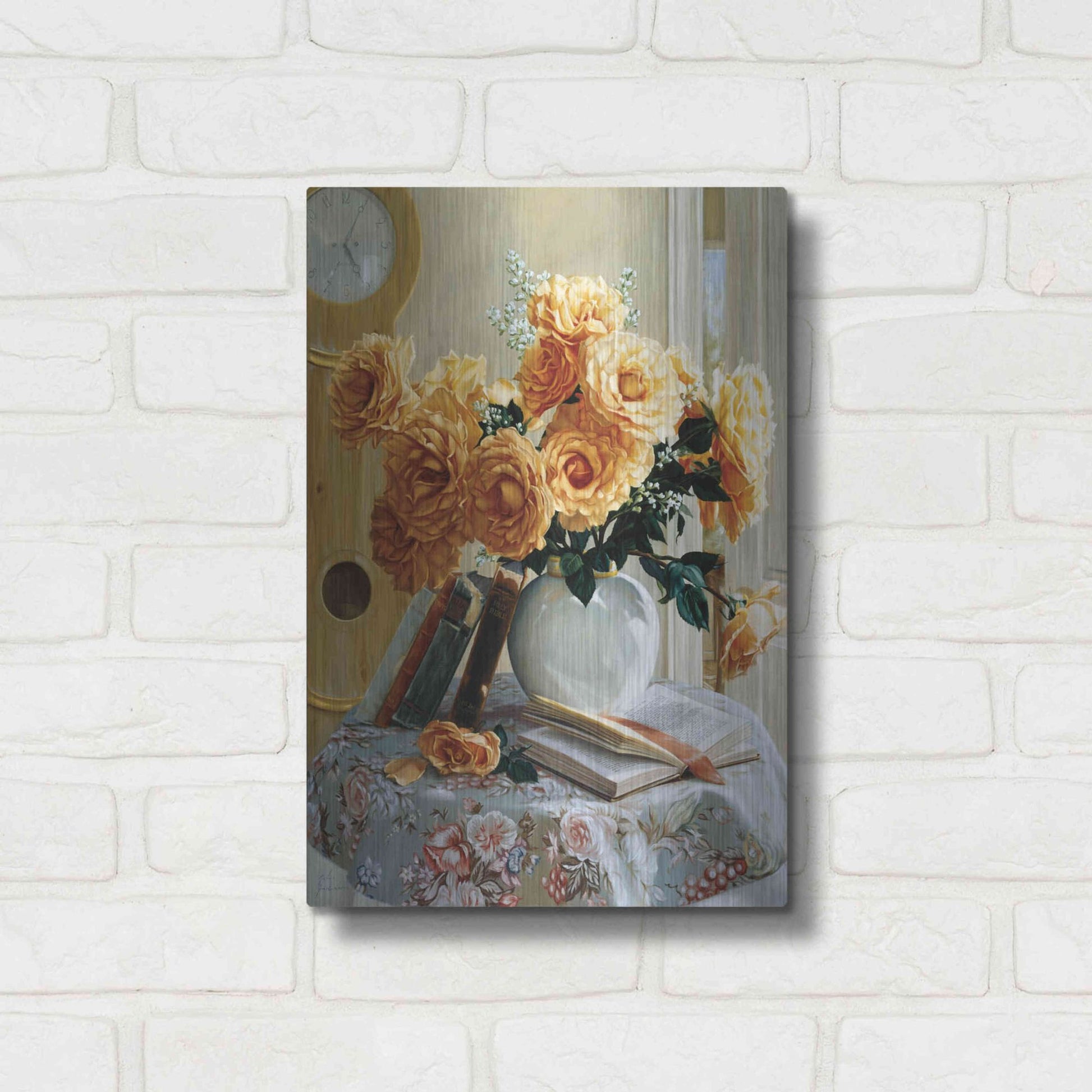 Luxe Metal Art 'Five-O-Five' by Robin Anderson, Metal Wall Art,12x16