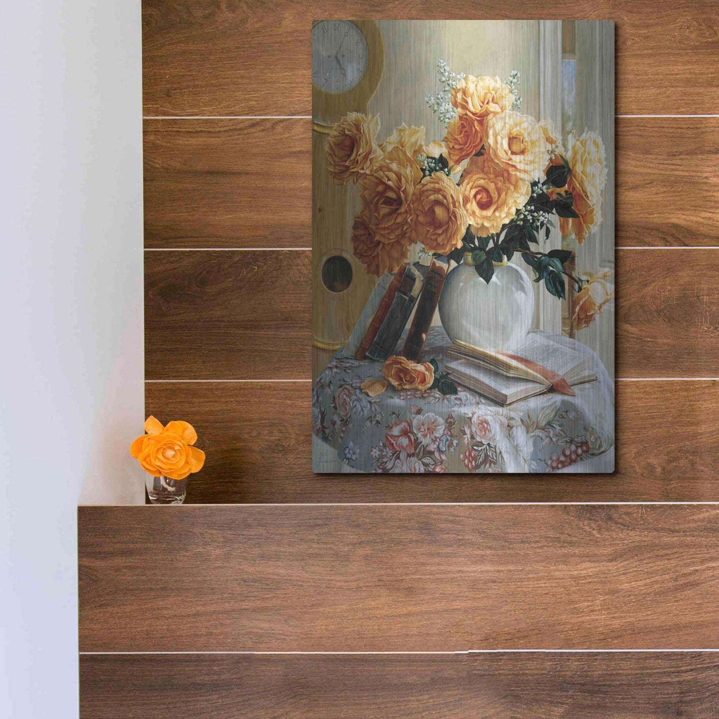 Luxe Metal Art 'Five-O-Five' by Robin Anderson, Metal Wall Art,12x16