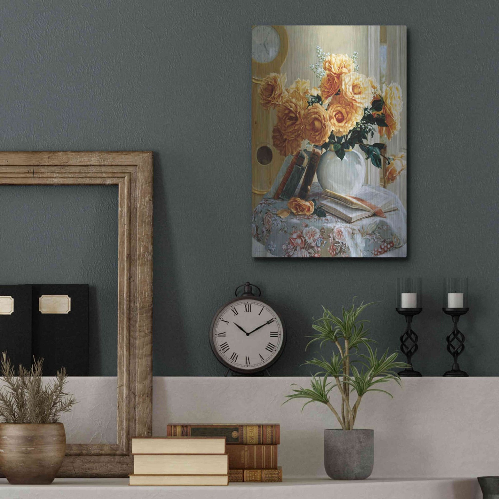 Luxe Metal Art 'Five-O-Five' by Robin Anderson, Metal Wall Art,12x16