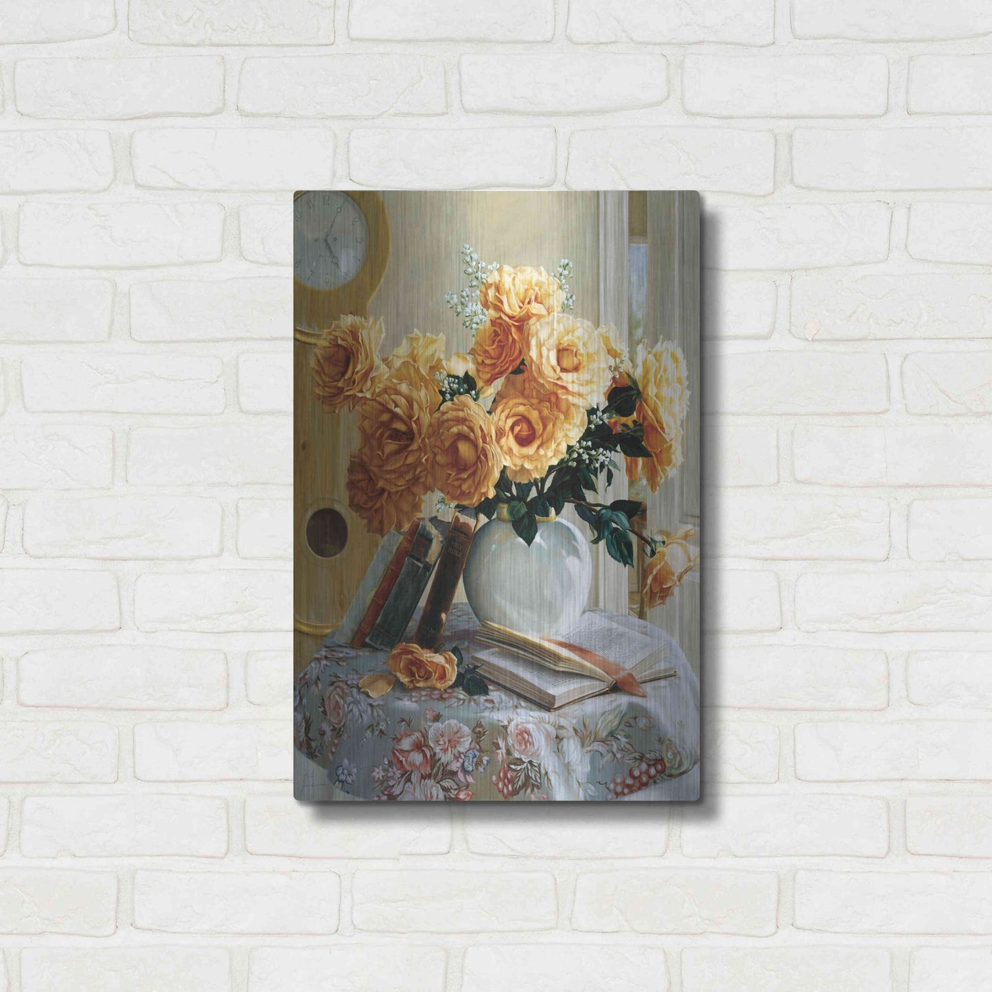 Luxe Metal Art 'Five-O-Five' by Robin Anderson, Metal Wall Art,16x24