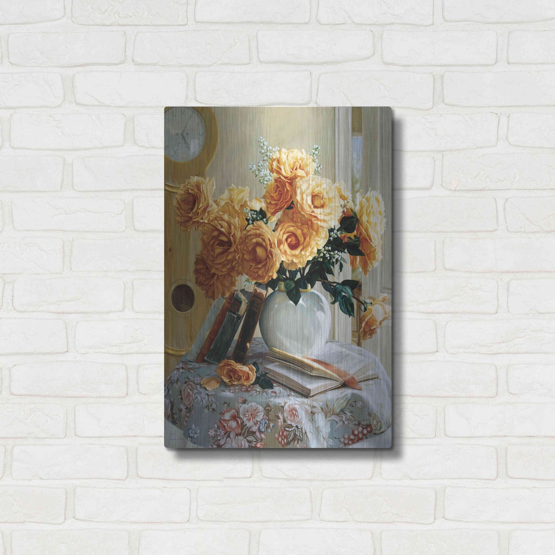 Luxe Metal Art 'Five-O-Five' by Robin Anderson, Metal Wall Art,16x24