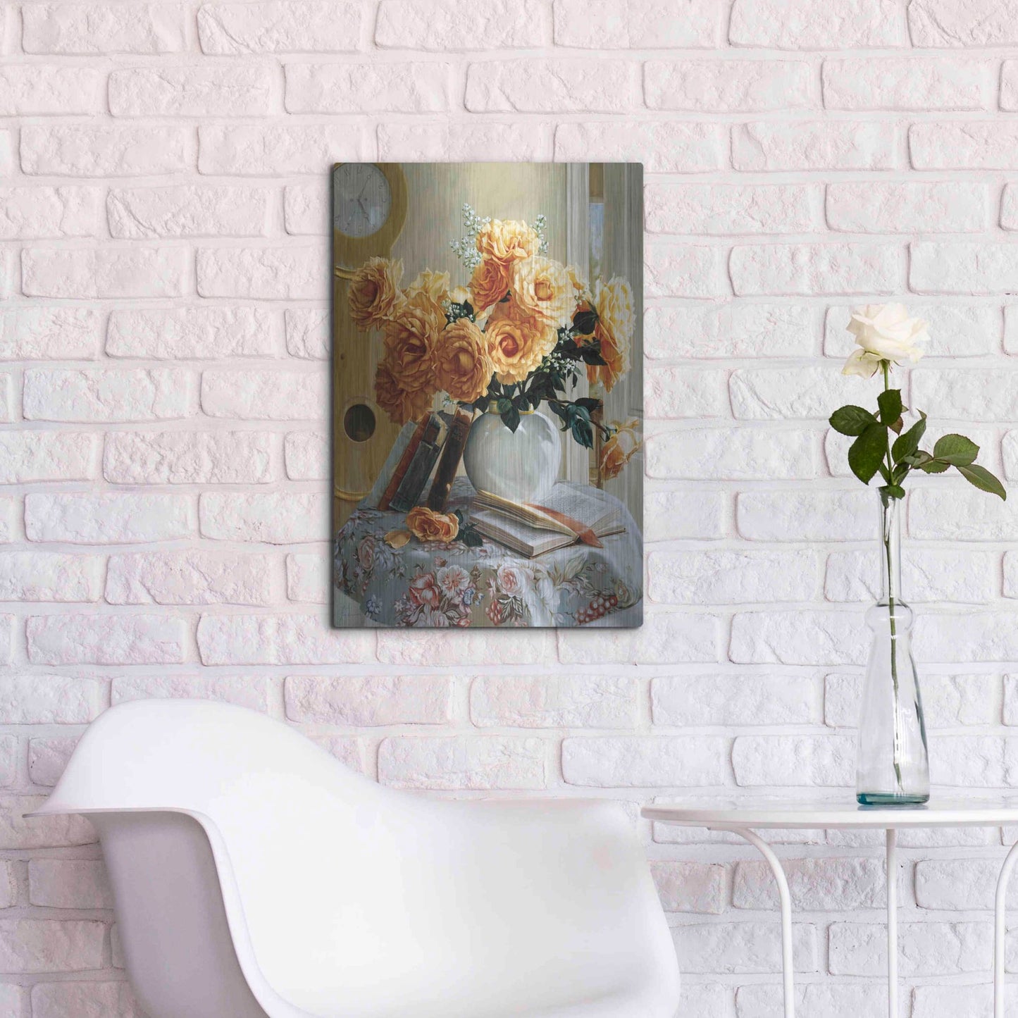 Luxe Metal Art 'Five-O-Five' by Robin Anderson, Metal Wall Art,16x24