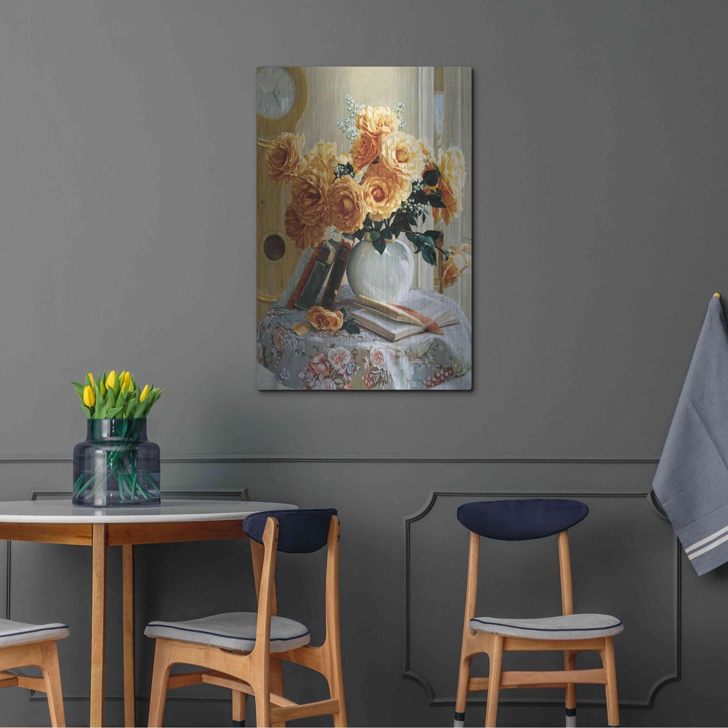 Luxe Metal Art 'Five-O-Five' by Robin Anderson, Metal Wall Art,24x36