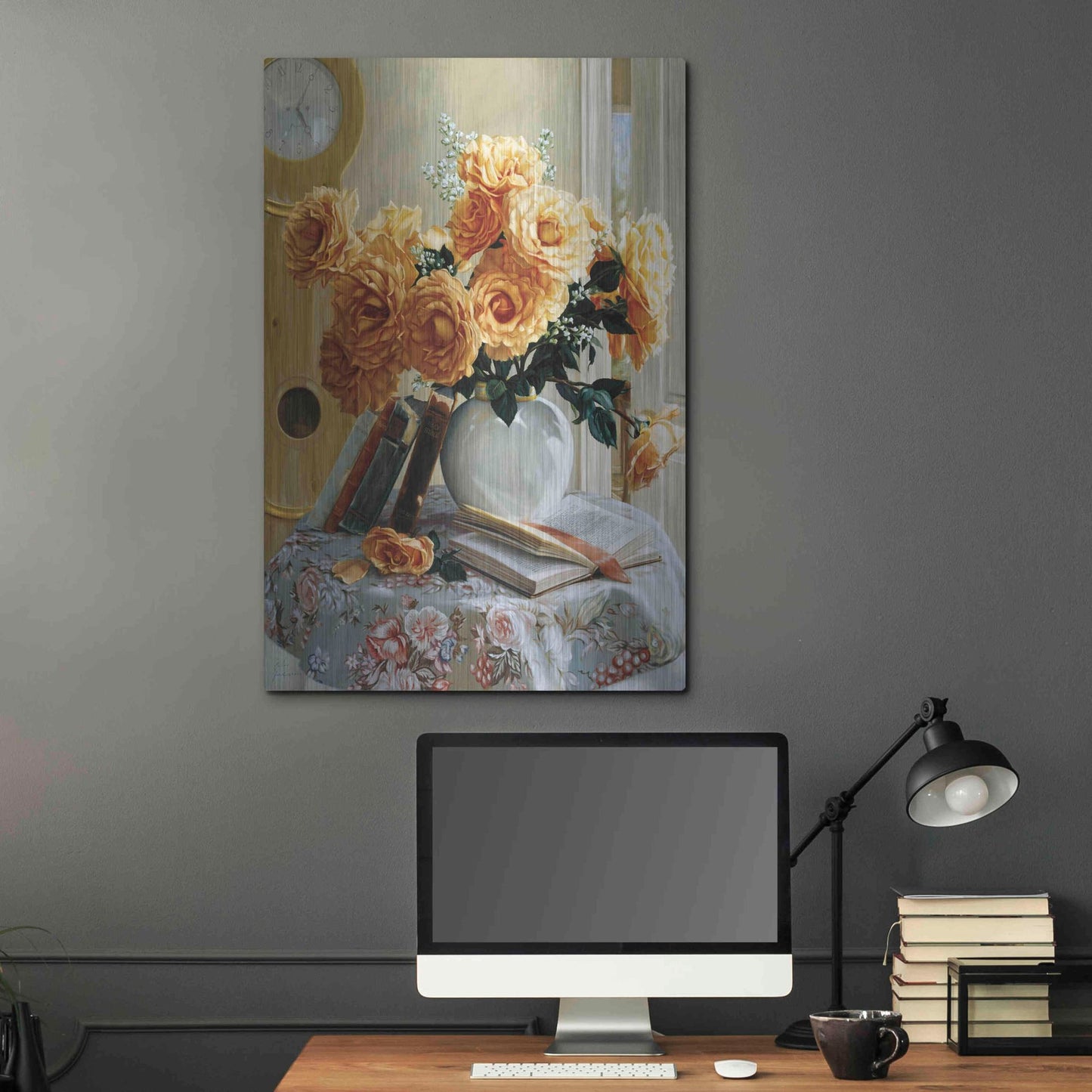 Luxe Metal Art 'Five-O-Five' by Robin Anderson, Metal Wall Art,24x36