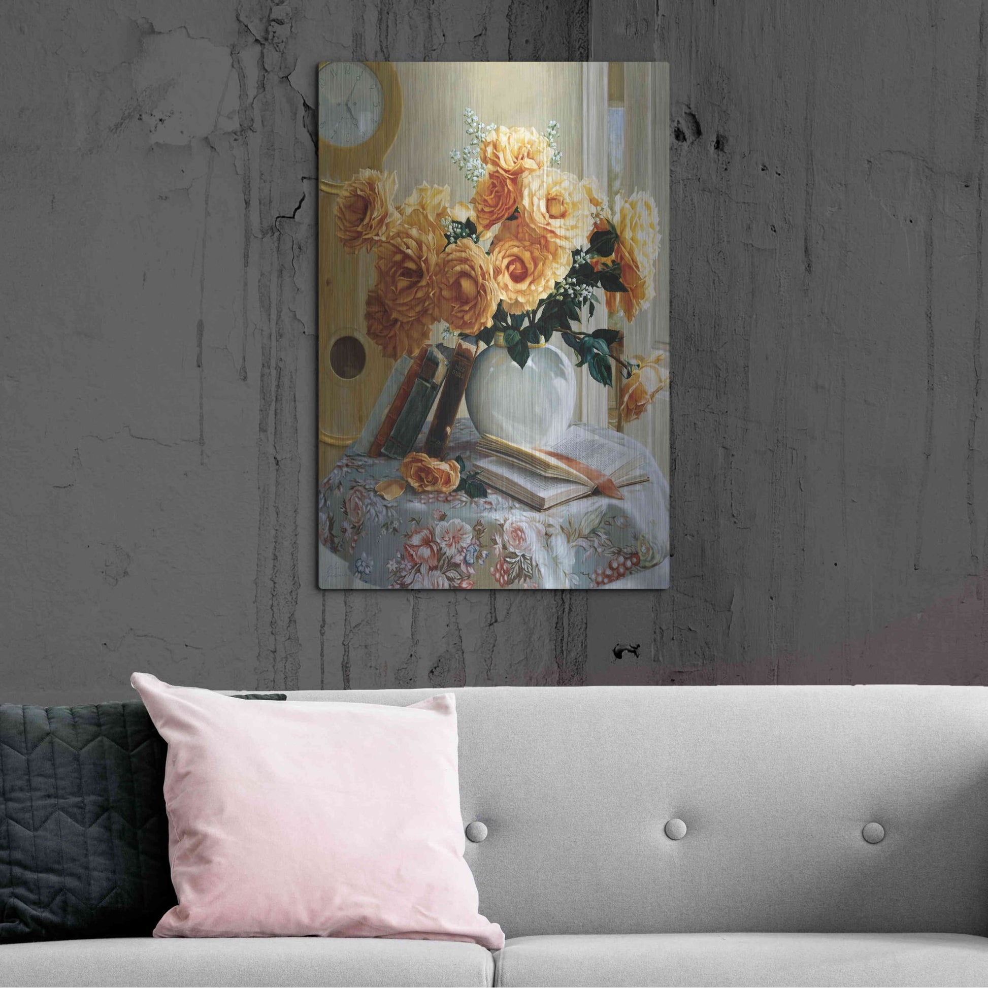 Luxe Metal Art 'Five-O-Five' by Robin Anderson, Metal Wall Art,24x36