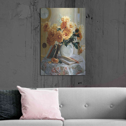 Luxe Metal Art 'Five-O-Five' by Robin Anderson, Metal Wall Art,24x36